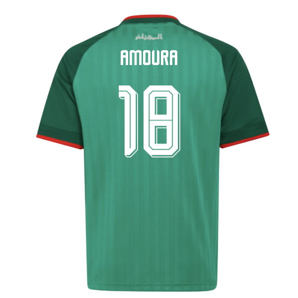 2026-2027 Algeria Away Shirt (Kids) (Amoura 18)-SoccerKits Hub | Buy Soccer Jerseys Online